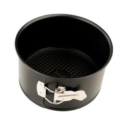 Zenker Molde Alto para Bizcochos y Repostería con Fondo Desmontable en Acero, Revestimiento Antiadherente Teflon, Molde Panettone y Tartas Altas, Apto para Horno y Air Fryer, 18 x 10 cm, Negro, 1 ud