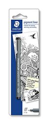 Staedtler Pigment Liner - Penna Nera con Inchiostro ad Asciugatura Rapida, Penne Punta Fine Ideali per Disegno Tecnico e Scrittura, Fineliner Indelebile per Cancelleria Scuola Università Ufficio, 1 Pz