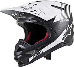 Helmet Alpinestars Supertech S-M10 Dyno Black Matte/Carbon/White XL