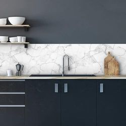 CREARREDA Kitchen Backsplash Panel Blackboard Wall Sticker 100% Made in Italy with Non-Toxic, Fireproof and Water Resistant