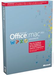 Office Mac Université 2011 (version professionnelle réservée aux étudiants et enseignants de l’enseignement supérieur)