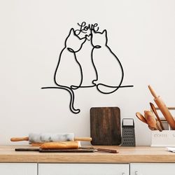 Accessoire mural décoratif élégant en métal noir, 55 x 55 cm | 100% métal, épaisseur 1,5 mm | Parfait pour la décoration moderne de la maison et l'affichage d'art
