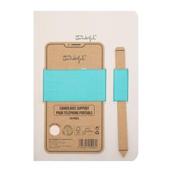 Mr. Wonderful - Cahier A5 avec support pour téléphone portable - Idées random - Carnet au format A5 avec reliure cousue et couvertures rigides