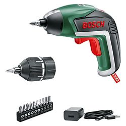 Bosch Home and Garden Avvitatore a batteria IXO (5a generazione, integrata da 3,6 V, attacco mandrino, 10 punte, caricabatteria USB, in confezione di cartone) - Edizione Amazon