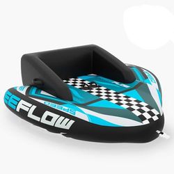 SereneLife Zware Opblaasbare Sleeptube - Water Tube Boot Float Sleepraft, Watersport Opblaasbare Trekboten/Tubes/Sleeptubes met Schuimzitjes, PVC Blaas, Handvatten