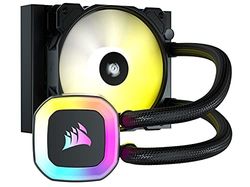 CORSAIR H55 RGB Vloeibare CPU-Koeler - 120mm AIO - SP120 RGB ELITE Ventilator - Geschikt voor Intel LGA 1200/115X/2066, AMD AM4 - ARGB-Adapter voor Moederbord Meegeleverd - Zwart