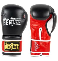 Benlee Bokshandschoenen van leer Sugar Deluxe Black/Red 10 oz