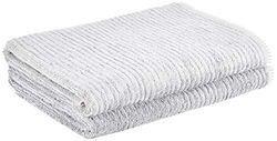 Heckett Lane Bath Beach Towel, Glacier Grey, 90 x 180 cm