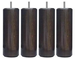 Margot Chamelleon cylindersats 4 fötter för laterrost, trä, wenge, 5,5 x 5,5 x 18 cm