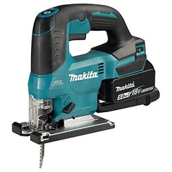Makita DJV184RTJ -Sierra de calar, sin escobillas de iones de litio LXT de 18 V, incluye 2 baterías de 5,0 Ah y cargador suministrado en una caja Makpac