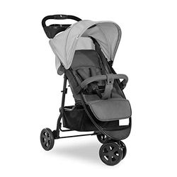 Hauck 311271 Citi Neo buggy met 3 wielen, tot 25 kg met ligstand vanaf geboorte, met één hand inklapbaar, compact inklapbaar, lichtgewicht, maar 7,5 kg, met bekerhouder - grijs