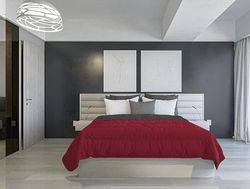 Italian Bed Linen Bordeaux/Gris Foncé 250 x 200 cm