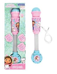 Lexibook Lexibook-MIC90GDH, casa delle Bambole di Gabby, Microfono Bambini, Giocattolo Musicale, Altoparlante Integrato, Effetti Luminosi, Presa Aux-in, Colore Rosa/Blu, Taglia Unica