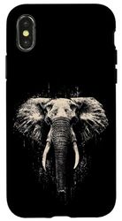 Safari visage d'éléphant africain Coque pour iPhone X/XS