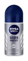 NIVEA MEN Silver Protect 48 H Antitraspirante a sfera antimicrobica da uomo, 50 ml