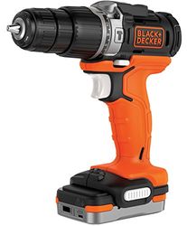 Black+Decker BDCHD12S1-XJ Berbequim de percussão 12 V, com bateria de lítio 1,5 Ah e cabo USB para carregamento