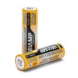 Velamp HR6/2BP Pilhas recarregáveis eEstilo 2600 mAh, 2 unidades, laranja