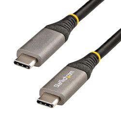 StarTech.com Câble USB C 10Gbps 50cm - Certifié USB-IF - Câble USB 3.2 Gen 1 Type-C - 100W (5A) Power Delivery, DP Alt Mode - Cordon USB C vers C - Charge/Synchronisation (USB31CCV50CM)