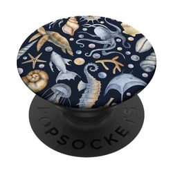 Whale Shark Coral Reefs Seashell Starfi Patter Case PopSockets Swappable PopGrip