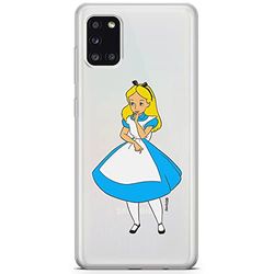 ERT GROUP mobiel telefoonhoesje voor Samsung A31 origineel en officieel erkend Disney patroon Alice 010 optimaal aangepast aan de vorm van de mobiele telefoon, gedeeltelijk bedrukt