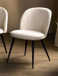 Silla Isuan Classic Beige C/Patas Negras 52 x 61 x 80 cm