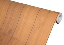 BUVU Lámina adhesiva para muebles, aspecto de madera, papel pintado autoadhesivo, 45 cm x 300 cm, marrón, vintage, a rayas, resistente al agua, para muebles, paredes, armarios, mesas de cocina