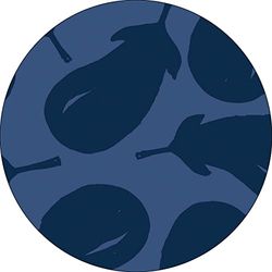 Bonateks, Ronde digitaal bedrukte muismat, antislip onderkant, voor kantoor en thuis, diameter: 22 cm