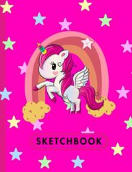 SKETCHBOOK: Unicorn Sketchbook For Girls (8 1/2 X 11 IN. 108 Pages)