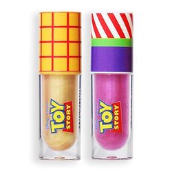 Revolution, Disney's Toy Story x Revolution Set Duo Labbra, Kit di Gloss Brillante, Vegano e Senza Crudeltà