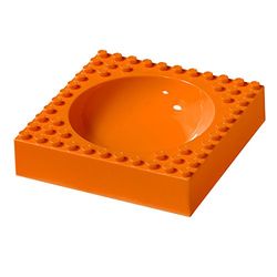Abeba Placematix PM104002B Enfant-Plat Creux Plastique Orange 45 x 35 x 25 cm