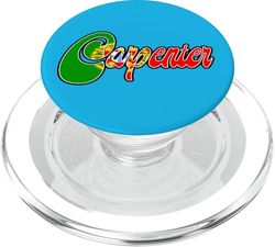 Bandera de ADN vintage de carpintero portugués PopSockets PopGrip para MagSafe