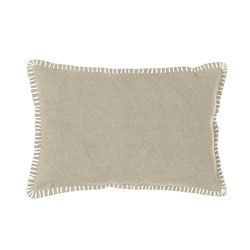 CIAL LAMA Decoratief kussen met quiltpatroon, beige, design boho, bed, bank, 50 cm