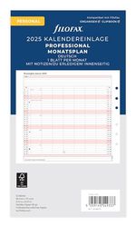 Filofax Personal Professional Maandelijkse (Duits) 2025