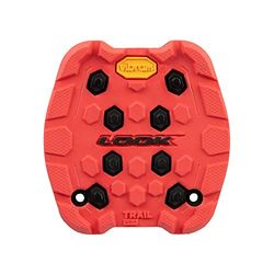 LOOK Cycle - Activ Grip Trail Pad - Pad Compatible avec Les Pédales Plates Trail Grip - Adhérence Maximale Tout Terrain - Grip en Caoutchouc Innovant - Haut Pouvoir de Traction - Rouge