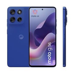 Motorola moto g56 5G 8/256GB, Fotocamera 50MP + sensore antisfarfallio, Display 6.72" FHD+ 120Hz, batteria 5200mAh, MediaTek Dimensity 7060, Android 15, PANTONE Dazzling Blue