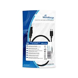 MediaRange oplaad- en datakabel, USB 2.0 naar Mini USB 2.0 B-stekker, 1.0m, zwart