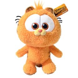 Animagic Baby Garfield pluche, Pluche Knuffel vanaf 2 jaar, Knuffelkater Garfield in babyuitvoering voor Kinderen, Voor Fans van de beroemde slapende kat