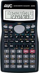 Alevar AVC - Calculadora científica de 10 + 2 dígitos, 401 Funciones, Pantalla de 2 líneas y Funda rígida, Formato 8 x 15,5 x 1,7 cm, Color Negro, Paquete de 1 Unidad