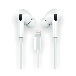 TechOneTech Ear Tech Hop In-ear hoofdtelefoon met Lightning-aansluiting, geïntegreerde microfoon, spraakassistent, 1,20 m lange kabel