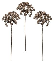Metallic Dill Branch Dill with Glitter Artificial Branches Decorative Plant Branch Christmas Decoration Single Flower Artificial Flowers Artificial Plant Floristry Branch Metallic Flower Branch Winter