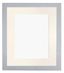 FRAMES BY POST Cornice portafoto Bianca con passepartout, Formato, Vetro in plastica, Supporto Avorio, A3 Image Size A4