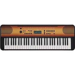 Yamaha PSR-E360 - Teclado digital portátil con 61 teclas sensibles a la pulsación para una mayor expresividad, color arce