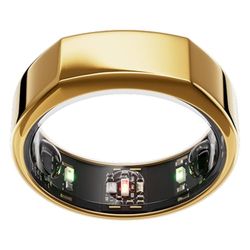 Oura Gen3 Heritage Smart Ring – storlek 12, Gold | Registrera sömn, puls och kondition – upp till 7 dagars batteritid – kompatibel med iOS/Android – Prova ut storleken med Ouras storlekskit