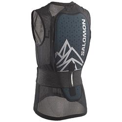 Salomon Flexcell Pro Gilet Protection Dorsale Ski Snowboard Unisexe, Protection Réglable, Respirabilité et Ajustement Facile, Noir, XL