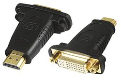 Pro Signal PSG03954 24+5-weg DVI-aansluiting naar HDMI-stekkeradapter, vergulde contacten