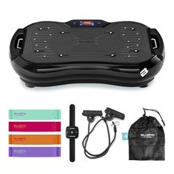 Bluefin Fitness Ultra Slim Plus Trilplaat | De Perfecte Work-out Voor Je Volledige Lichaam | Compact Design Trilplaat Met Weerstandsbanden | Vibratiefitness Voor Thuis