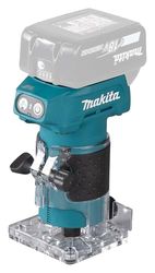 Makita DRT52Z 18V Li-ion LXT borstelloze router/trimmer, batterijen en oplader niet inbegrepen