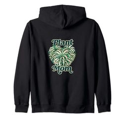 Plant Mom plantas verdes arte de plantas de interior pulgar verde Sudadera con Capucha