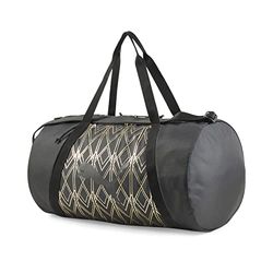PUMA At ESS Barrel Bag Story Pack Sporttas, uniseks, volwassenen, Black Deco Glam, eenheidsmaat