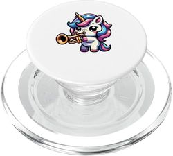Unicornio Con Trompeta Encantado PopSockets PopGrip para MagSafe